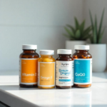 jars of supplements for longevity